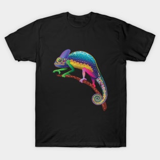 Chameleon Fantasy Rainbow Colors T-Shirt